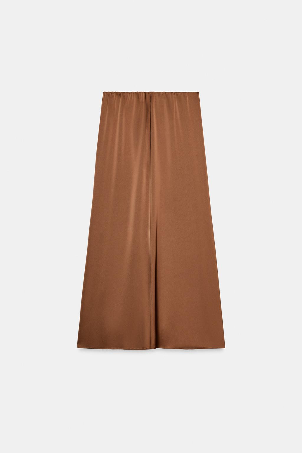 Falda Midi Satinada